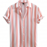 Men's Casual Printed Regular Fit Half Sleeve Formal Shirt