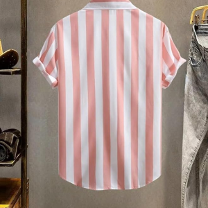 Men's Casual Printed Regular Fit Half Sleeve Formal Shirt