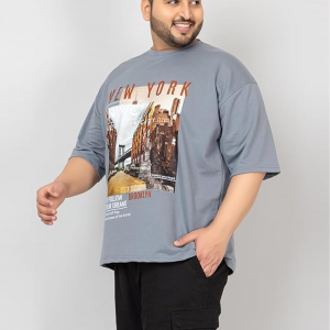 Men's Plussize Oversized Half Sleeves T-Shirt