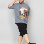Men's Plussize Oversized Half Sleeves T-Shirt